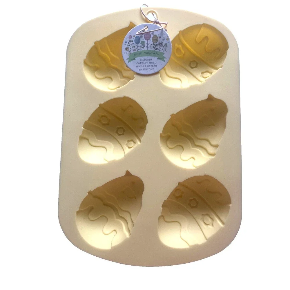 Silicone Cakelet Chocolate Baking Mold Easter Eggs Spring Baby Shower Heat Safe